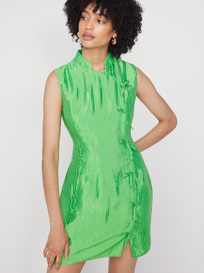 Aubrey Lime Green Mini Dress