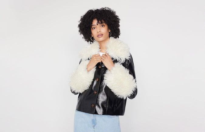 Bonnie Black Vinyl Jacket