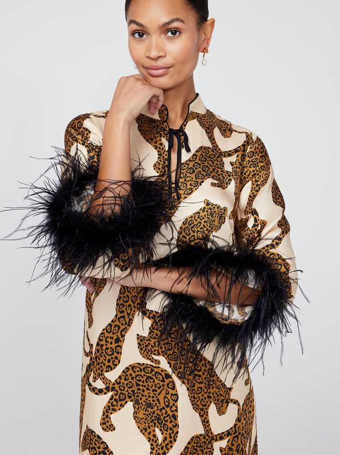 Carlotta Leopards Print Mini Dress