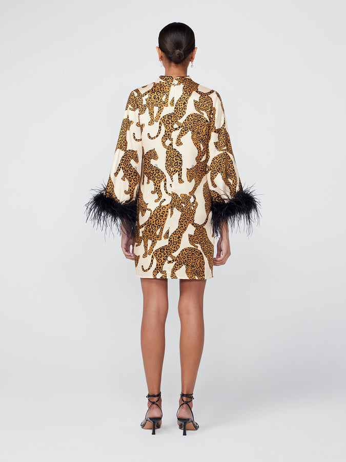 Carlotta Leopards Print Mini Dress