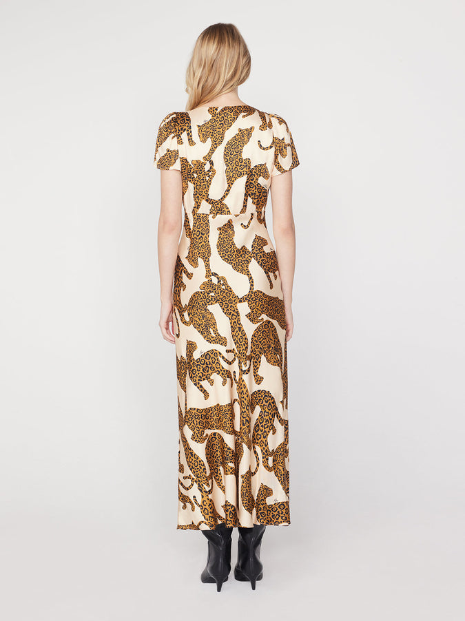 Effie Leopards Print Maxi Dress