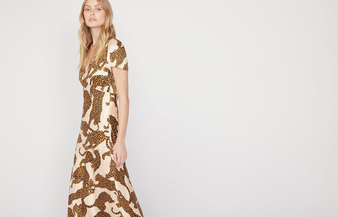 Effie Leopards Print Maxi Dress