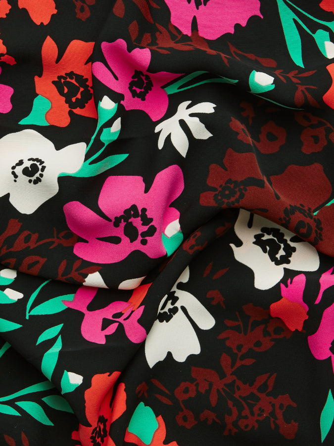 Alicia Floral Print Shirt Dress