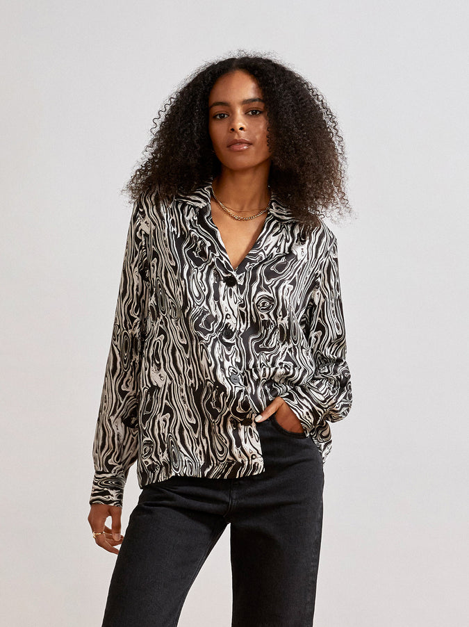 Adina Malachite Print Top by KITRI Studio