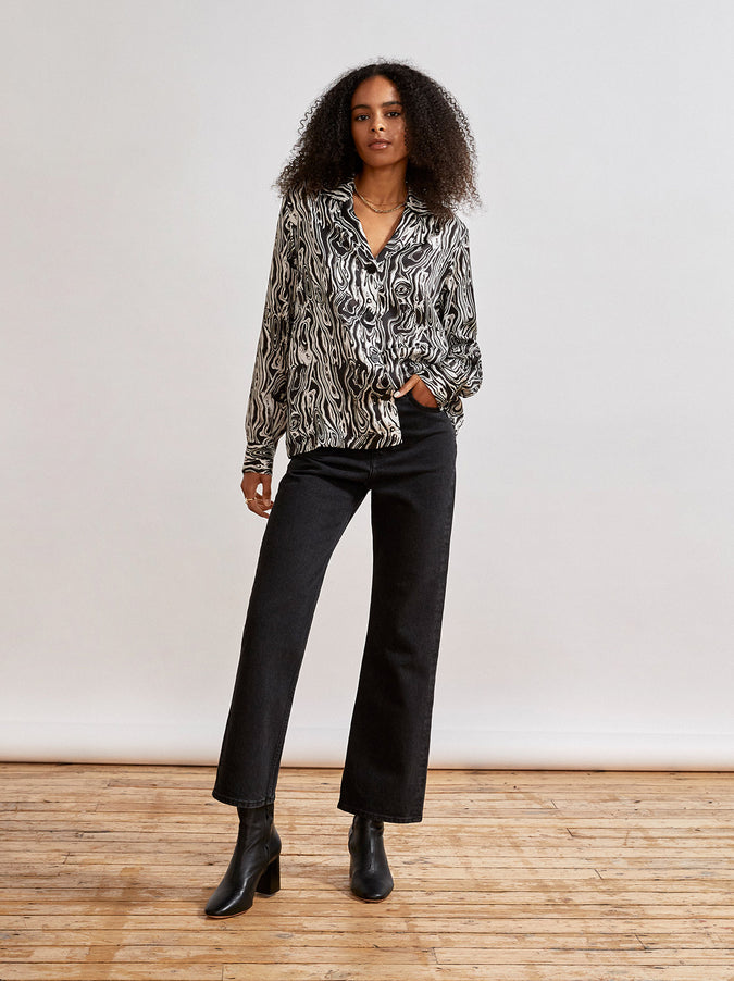 Adina Malachite Print Top by KITRI Studio
