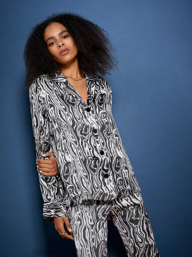 Adina Malachite Print Top by KITRI Studio