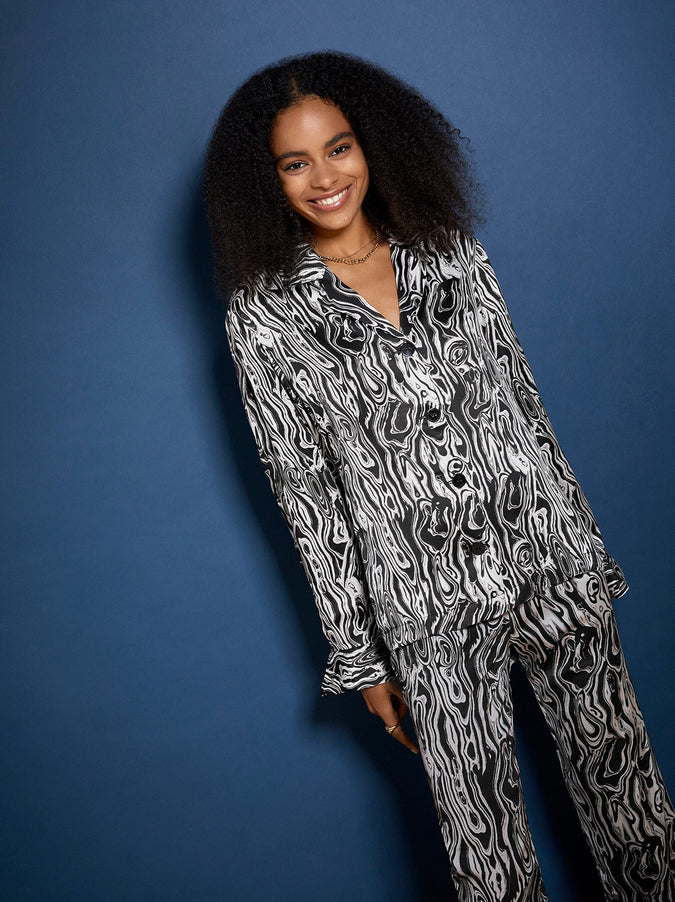 Adina Malachite Print Top by KITRI Studio
