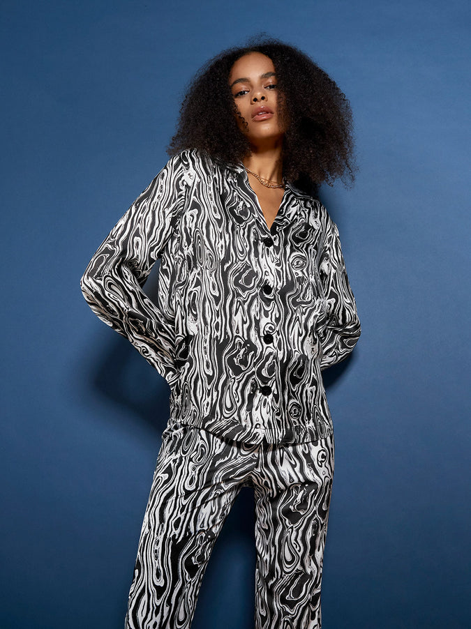 Adina Malachite Print Top by KITRI Studio