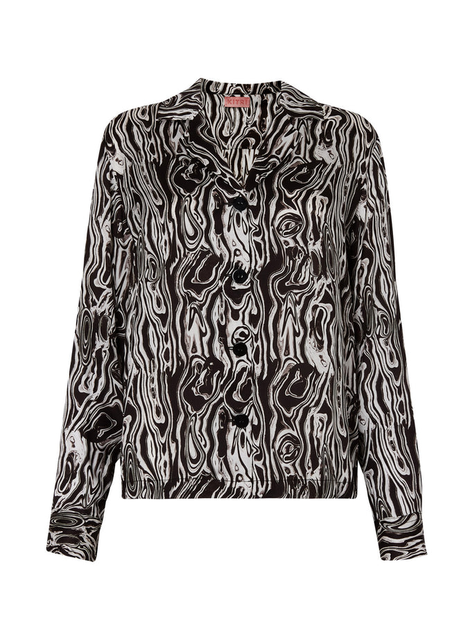 Adina Malachite Print Top by KITRI Studio