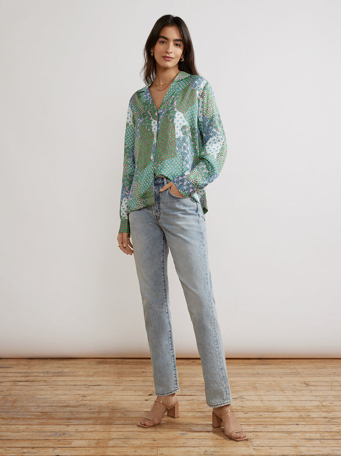 Adina Mixed Floral Print Top