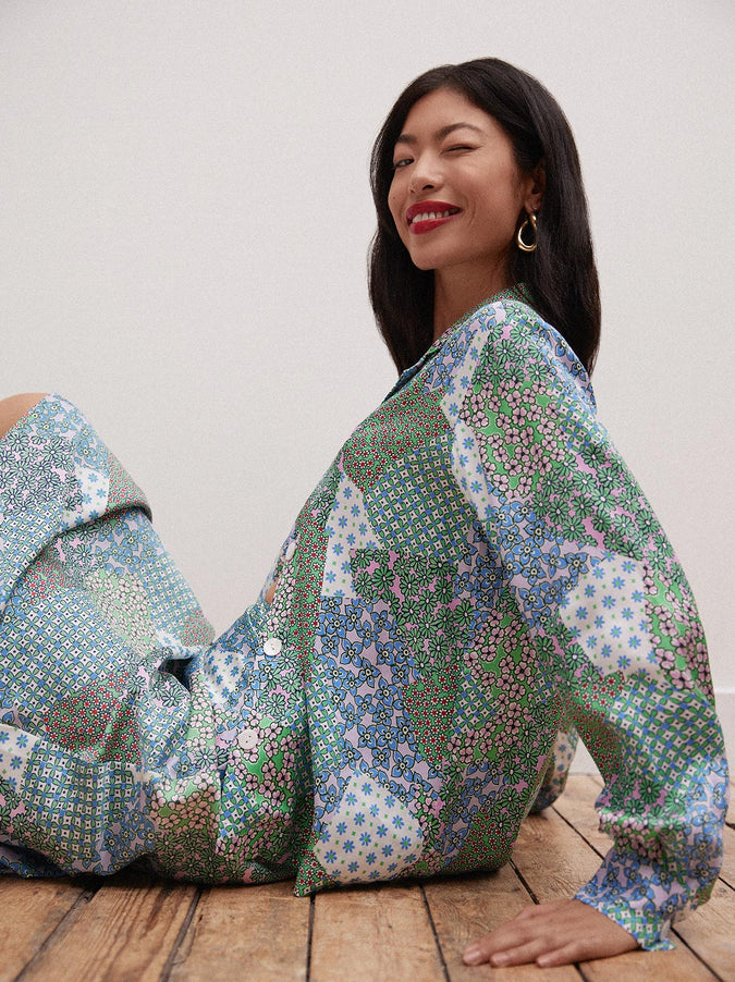 Adina Mixed Floral Print Top
