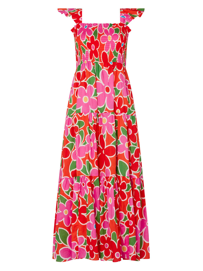 Aisha Floral Print Maxi Dress