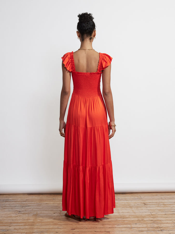 Aisha Red Maxi Dress by KITRI Studio