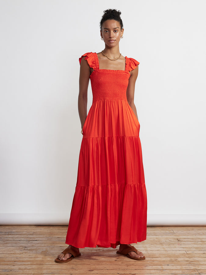 Aisha Red Maxi Dress by KITRI Studio