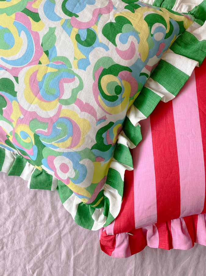 ALB x KITRI Floral Swirl Cushion Cover