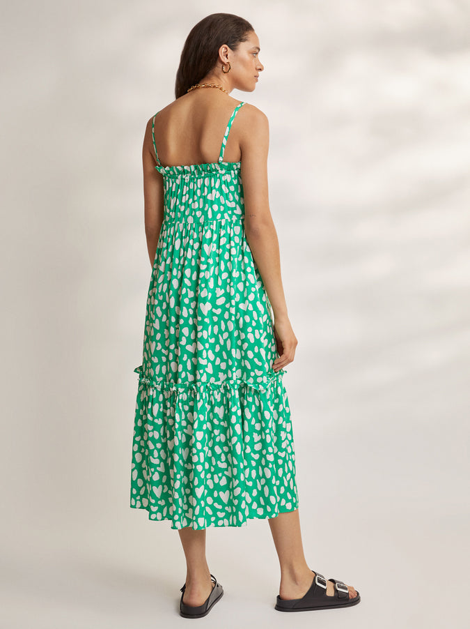 Amaya Green Animal Heart Dress by KITRI Studio