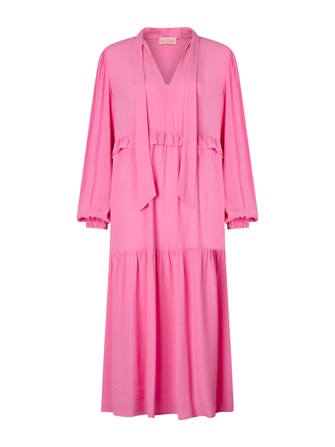 Andrea Pink Midi Dress