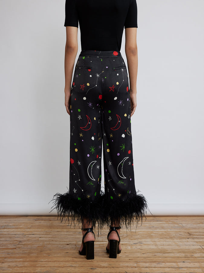 Apollo Moon And Star Feather Trousers by KITRI Studio