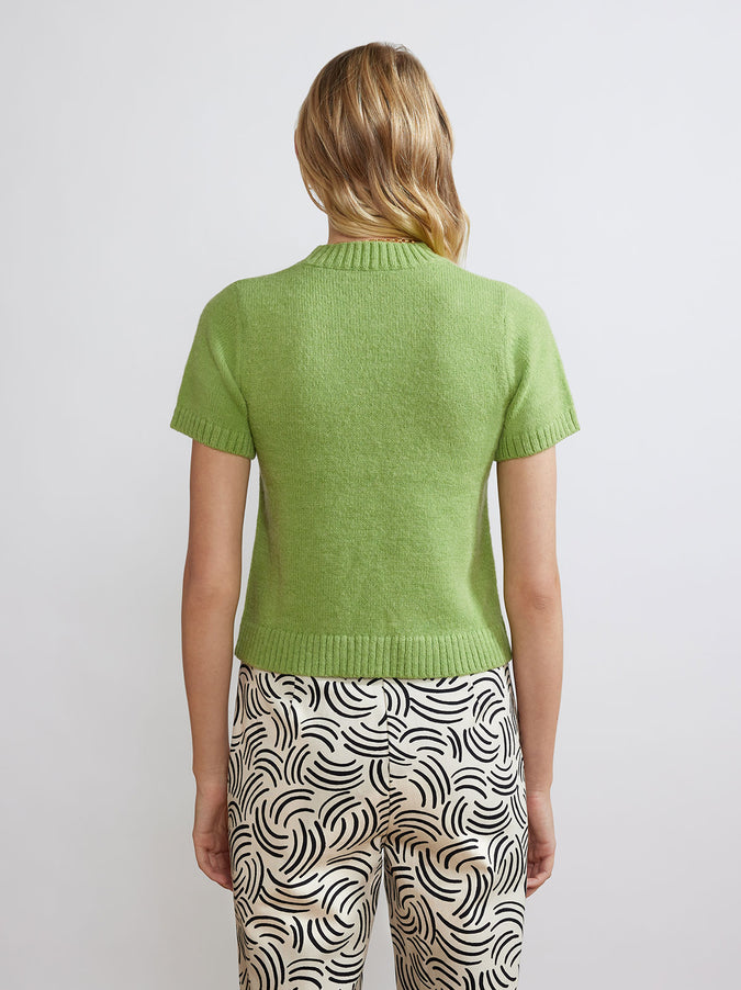 Ara Lemon Short Sleeve Knit Sweater