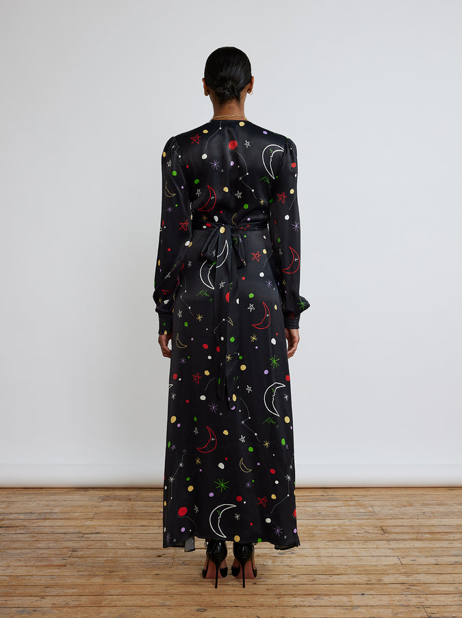 Aurora Moon And Star Maxi Dress by KITRI Studio
