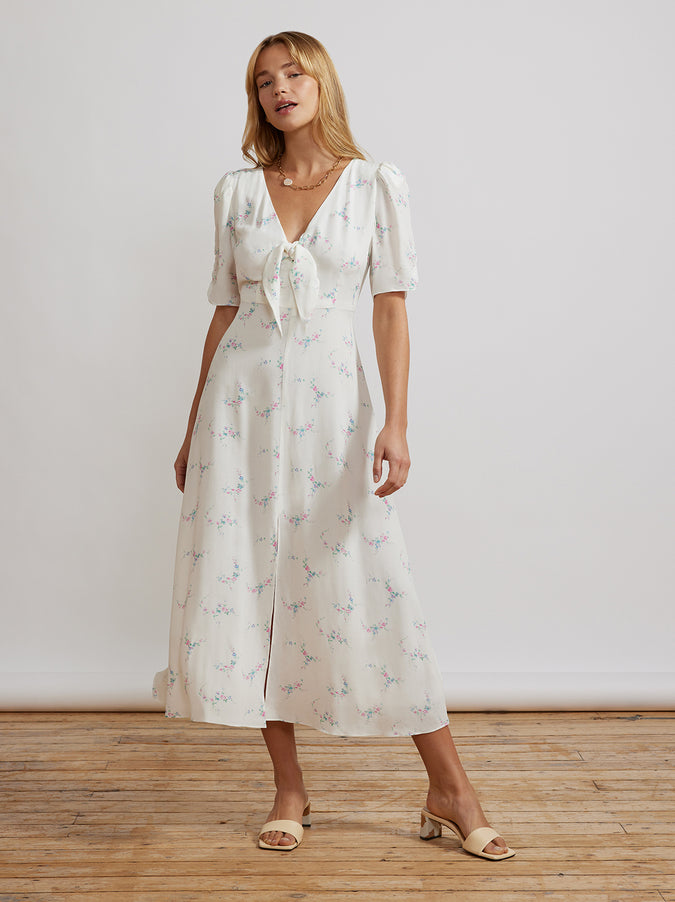 Bell Ivory Midi Dress