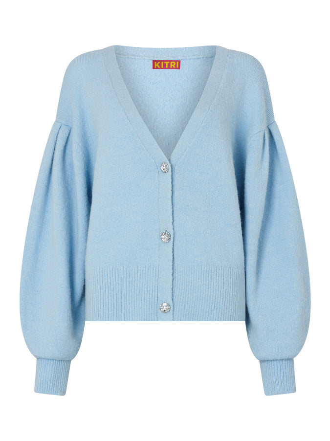 Beth Blue Alpaca Blend Cardigan by KITRI Studio