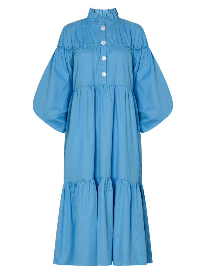 Betty Blue Frill Collar Smock Dress by KITRI Studio