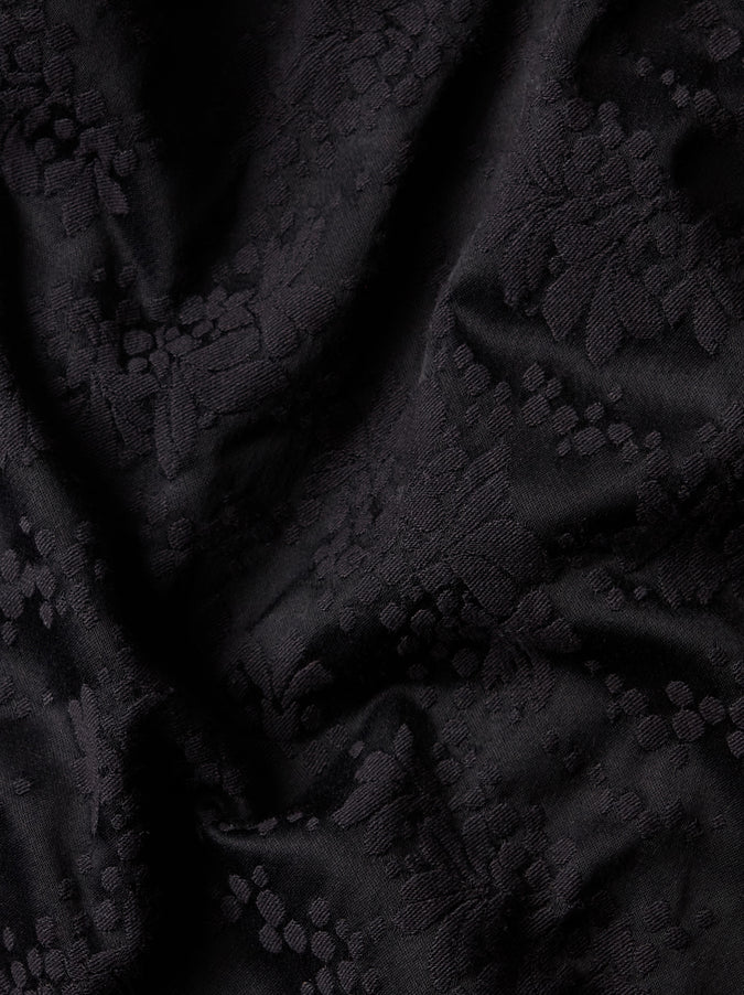 Rachel Black Jacquard Mini Dress