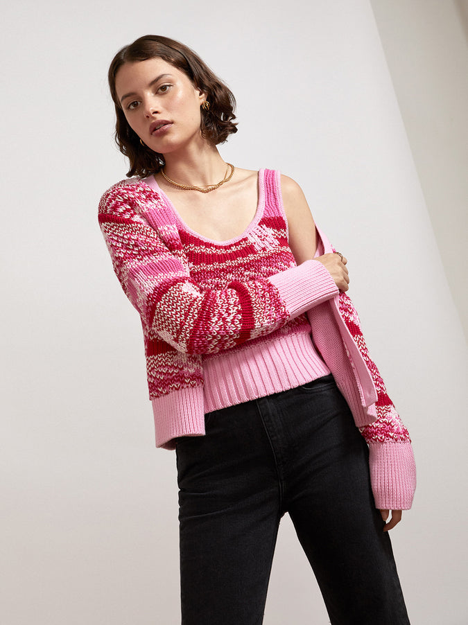 Blair Pink Floral Cotton Knit Cami by KITRI Studio