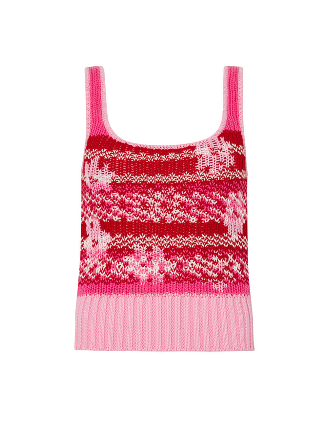 Blair Pink Floral Cotton Knit Cami by KITRI Studio