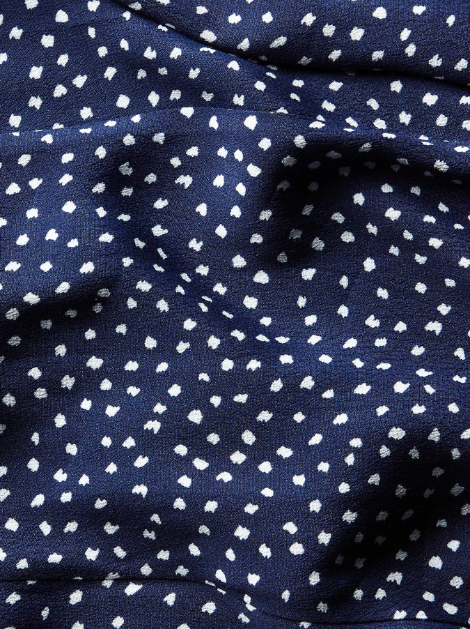 Lori Navy Polka Dot Shirt Dress