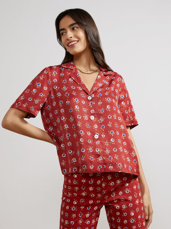 Cammy Sienna Floral Top