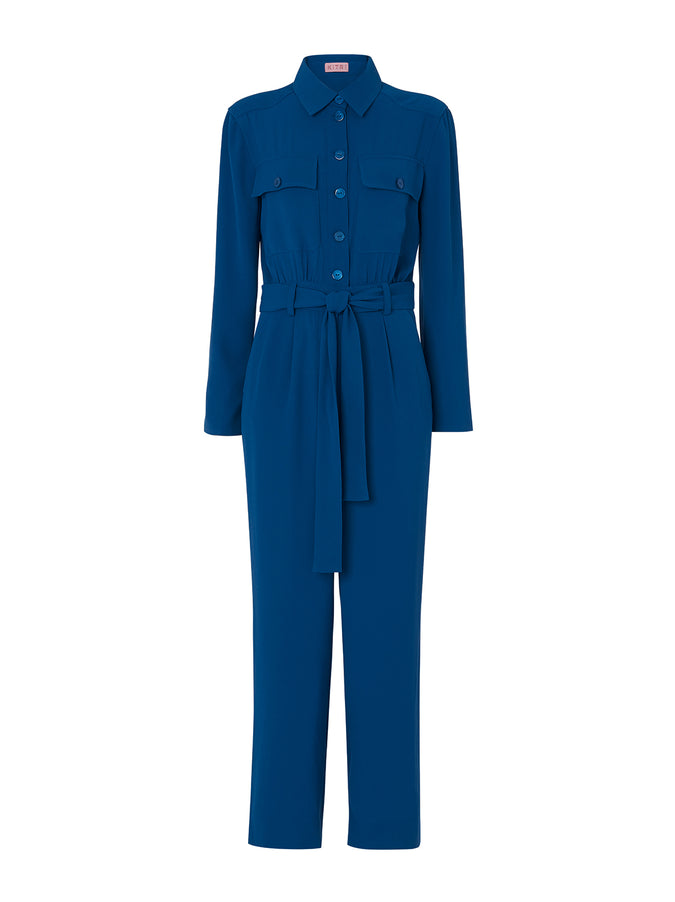 Celeste Blue Tailored Jumpsuit by KITRI Studio