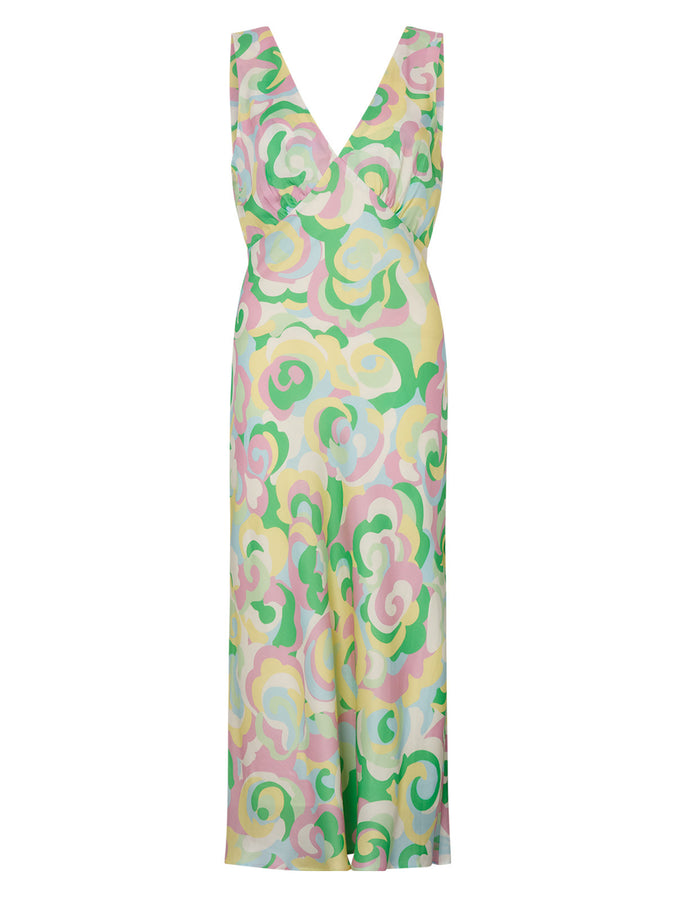 Claire Multi Floral Swirl Slip Dress