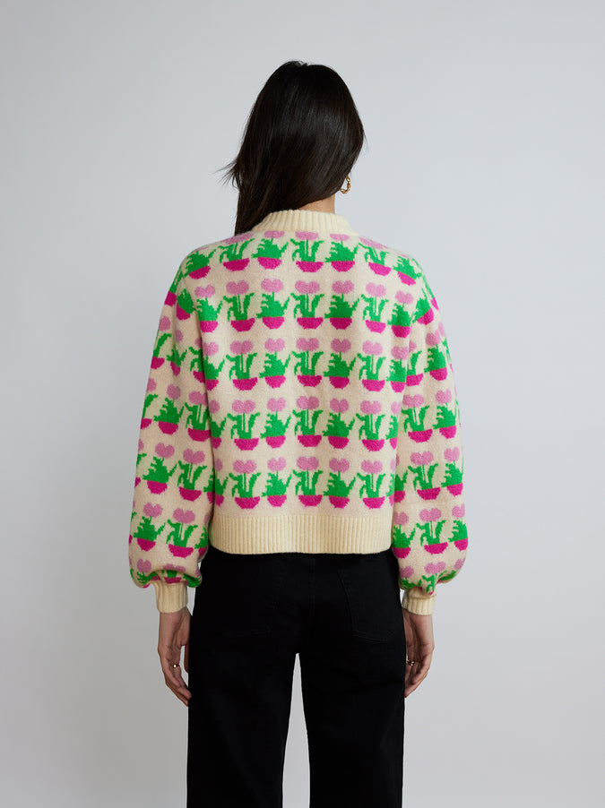 Cleo Flower Pot Cardigan by KITRI Studio