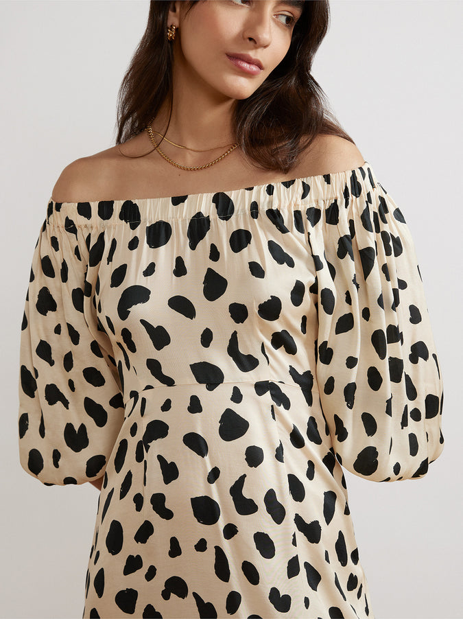 Della Animal Spot Dress