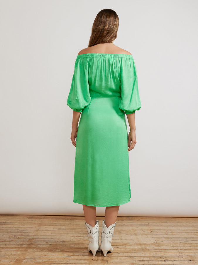 Della Apple Green Dress