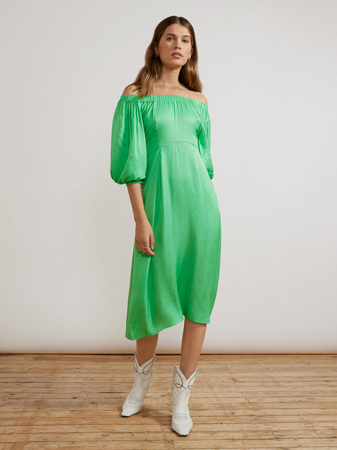 Della Apple Green Dress