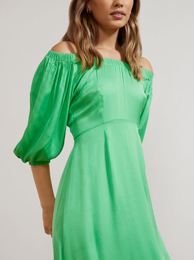 Della Apple Green Dress