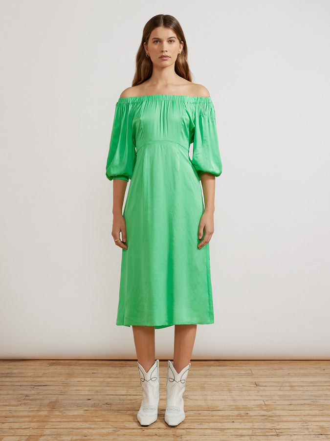 Della Apple Green Dress