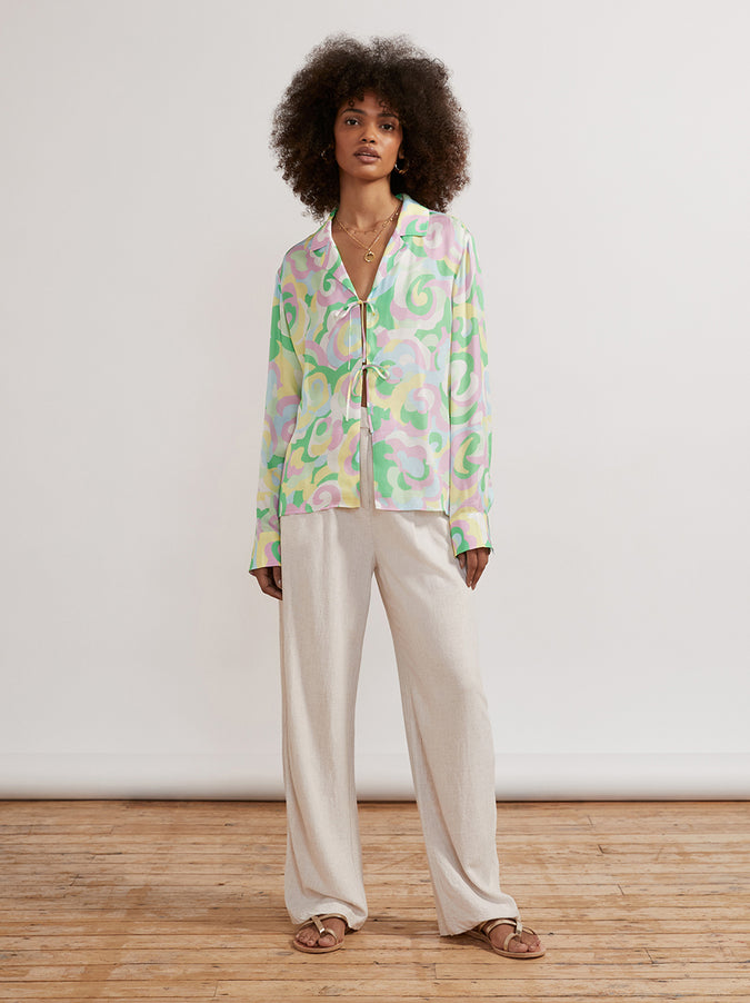 Devon Multi Floral Swirl Top