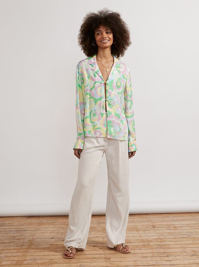 Devon Multi Floral Swirl Top