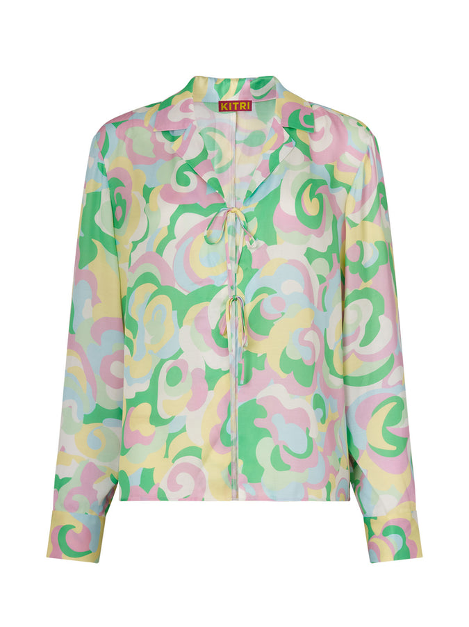 Devon Multi Floral Swirl Top