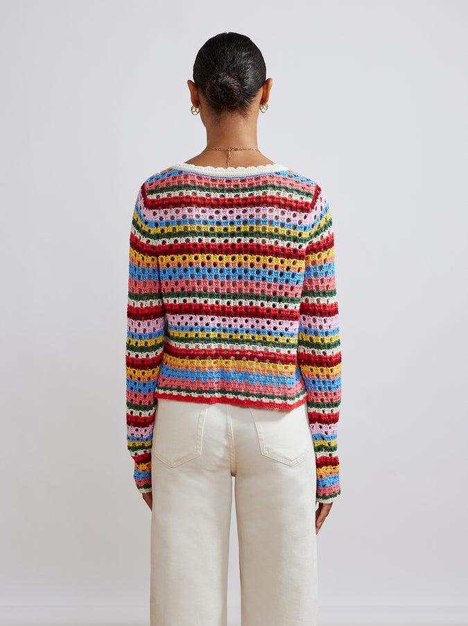 Dionne Blanket Stripe Cardigan