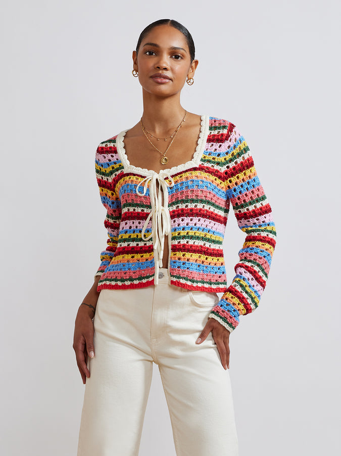 Dionne Blanket Stripe Cardigan
