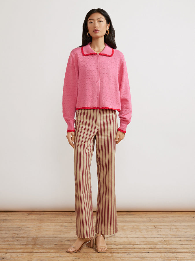 Dolly Pink And Red Cardigan