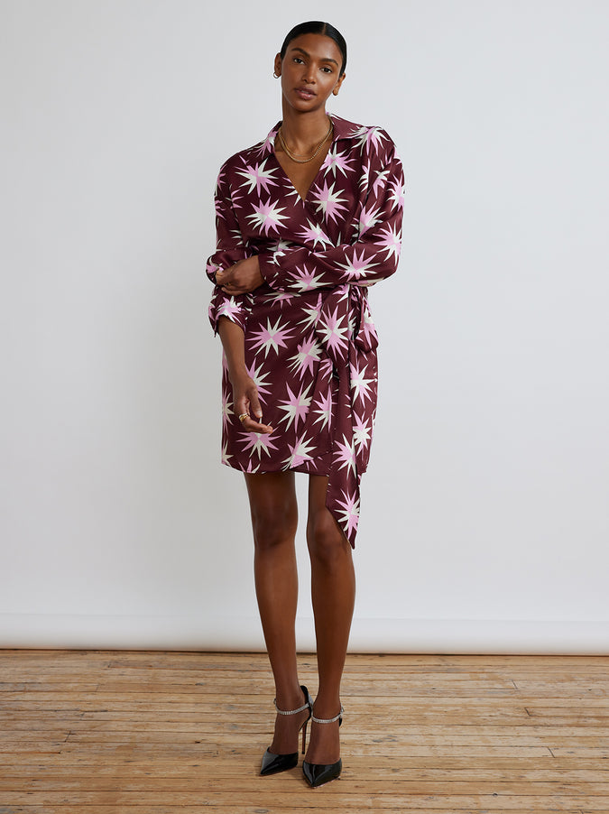 Donna Star Mini Wrap Dress by KITRI Studio