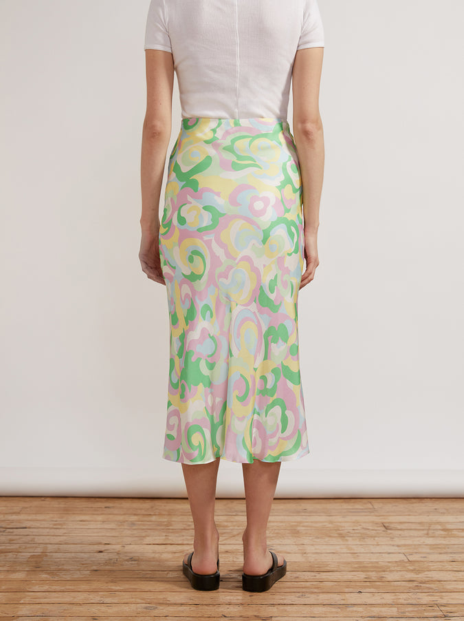 Dylan Multi Floral Swirl Skirt