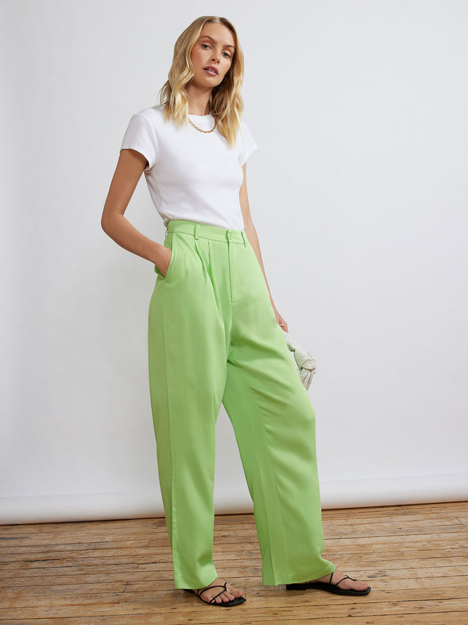 Edith Green Wide-Leg Trousers by KITRI Studio