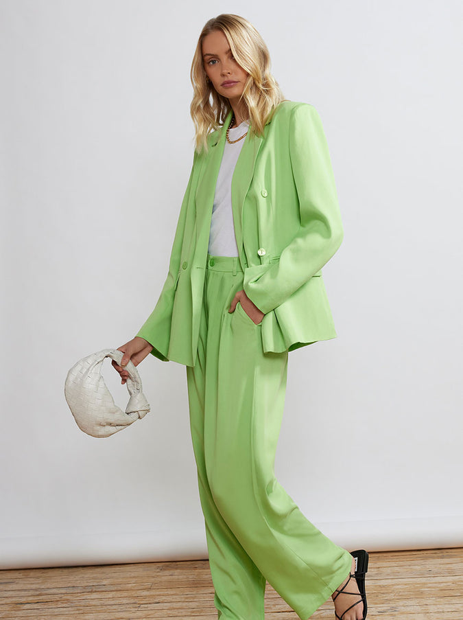 Edith Green Wide-Leg Trousers by KITRI Studio